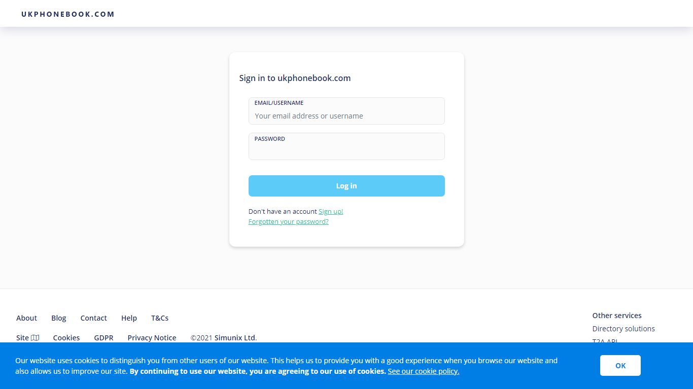 ukphonebook.com | Sign In